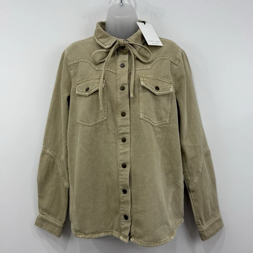 Seventy + Mochi Mia Shirt S NWT Desert Sand Organic Cotton Country Western